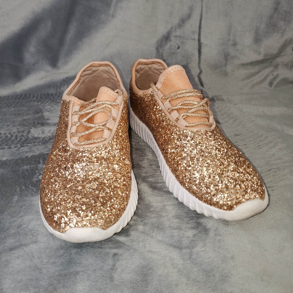 Rose Gold Glitter Women's Cross Trainers | FOREVER